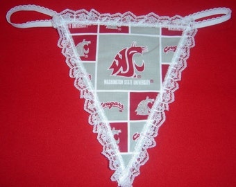 Womens WASHINGTON STATE UNIVERSITY G-String Thong Lingerie Panty Underwear