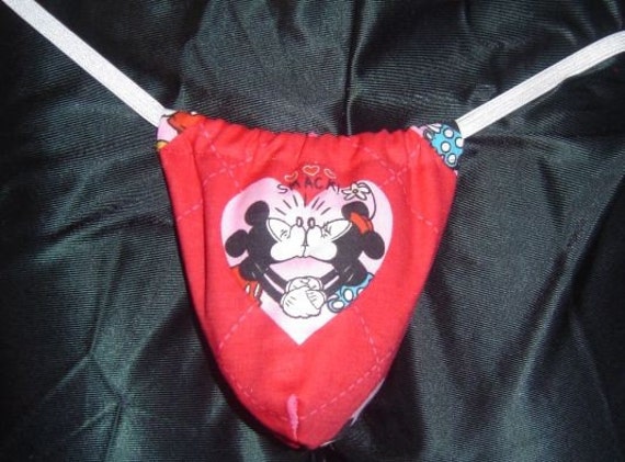 Items similar to Mens VALENTINES DAY MICKEY MINNIE MOUSE G-String Thong