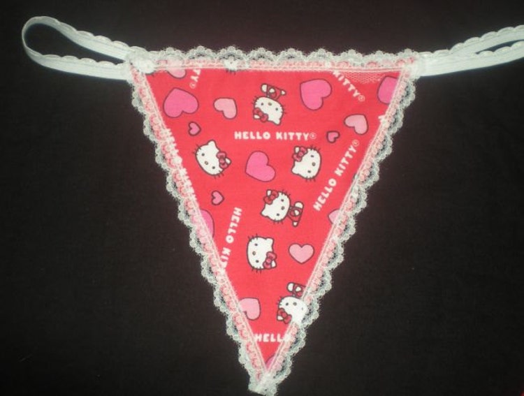 Womens HELLO KITTY GString Thong Lingerie by pmtreasurechest