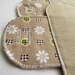Set of 3 Cloth Mentrual Pantyliners with Attached Wings - Cocoa