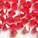 100 pcs LIGHT SIAM AB Swarovski Bicone Beads 5301 4mm Wholesale Destash