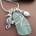 Paradise Cove Necklace - Wire Wrapped Sea Glass and Sterling Silver