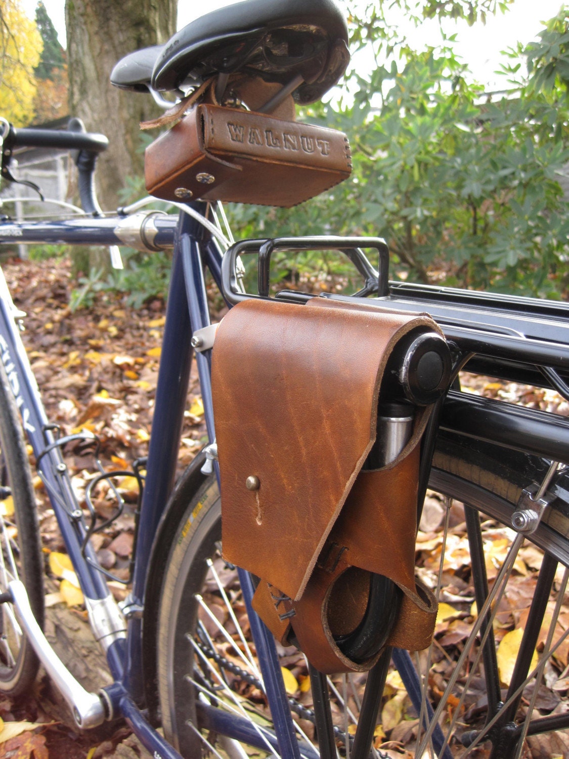 Custom Leather Bike ULock Holster