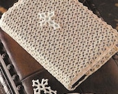 X279 Crochet PATTERN ONLY Lovely Bible Cover and Bookmark Set