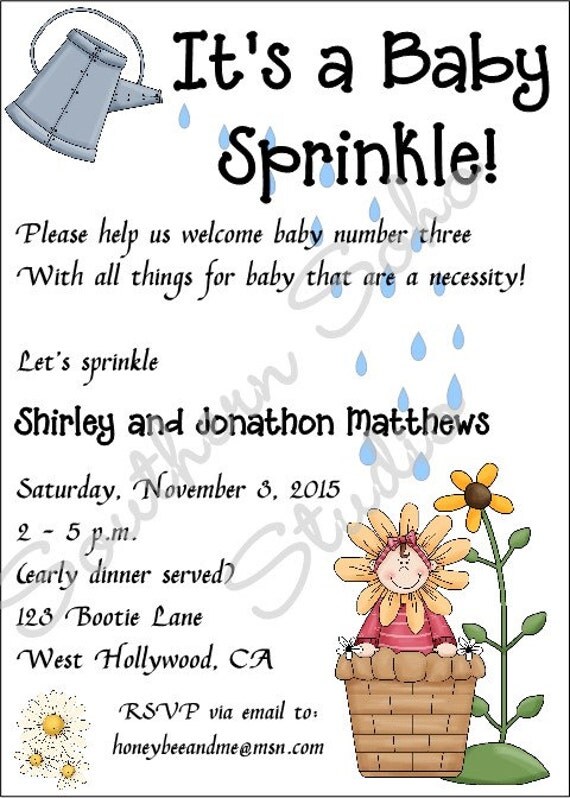 to where baby shower invitations buy Blooming set Invitations, of GIRL Baby 10   Sprinkle Shower for Baby