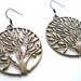 Black Friday Etsy Sale - Brass Tree of Life Earrings - Cyber Monday Etsy Free Shipping