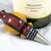Wine Bottle Stopper Oil Vinegar Bottle or Cruet Stopper Laminated Woods Stainless Steel Barware