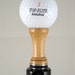 Wine Bottle Stopper Golf Ball On The Tee Cherry Wood Stainless Steel Barware