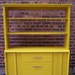 Mid Century China Cabinet In Mustard Yellow