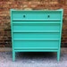 Mid Century Dresser In Mint Green