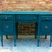 Vintage Desk in a Perfect Teal for MOLLY