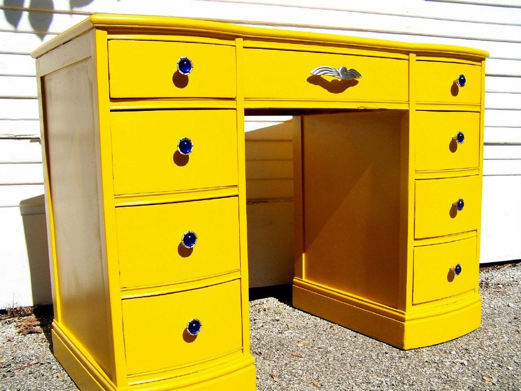 Mustard Yellow Writing Desk for Kate