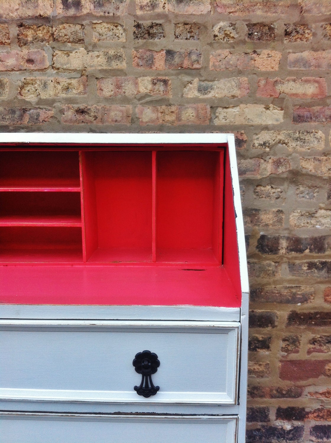 Vintage Distressed Secretary Desk