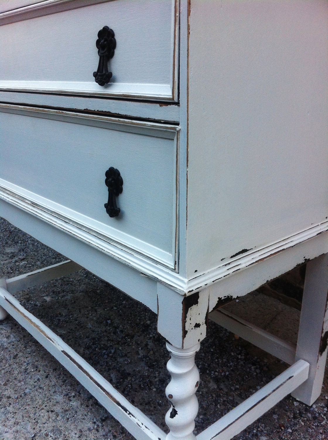 Vintage Distressed Secretary Desk