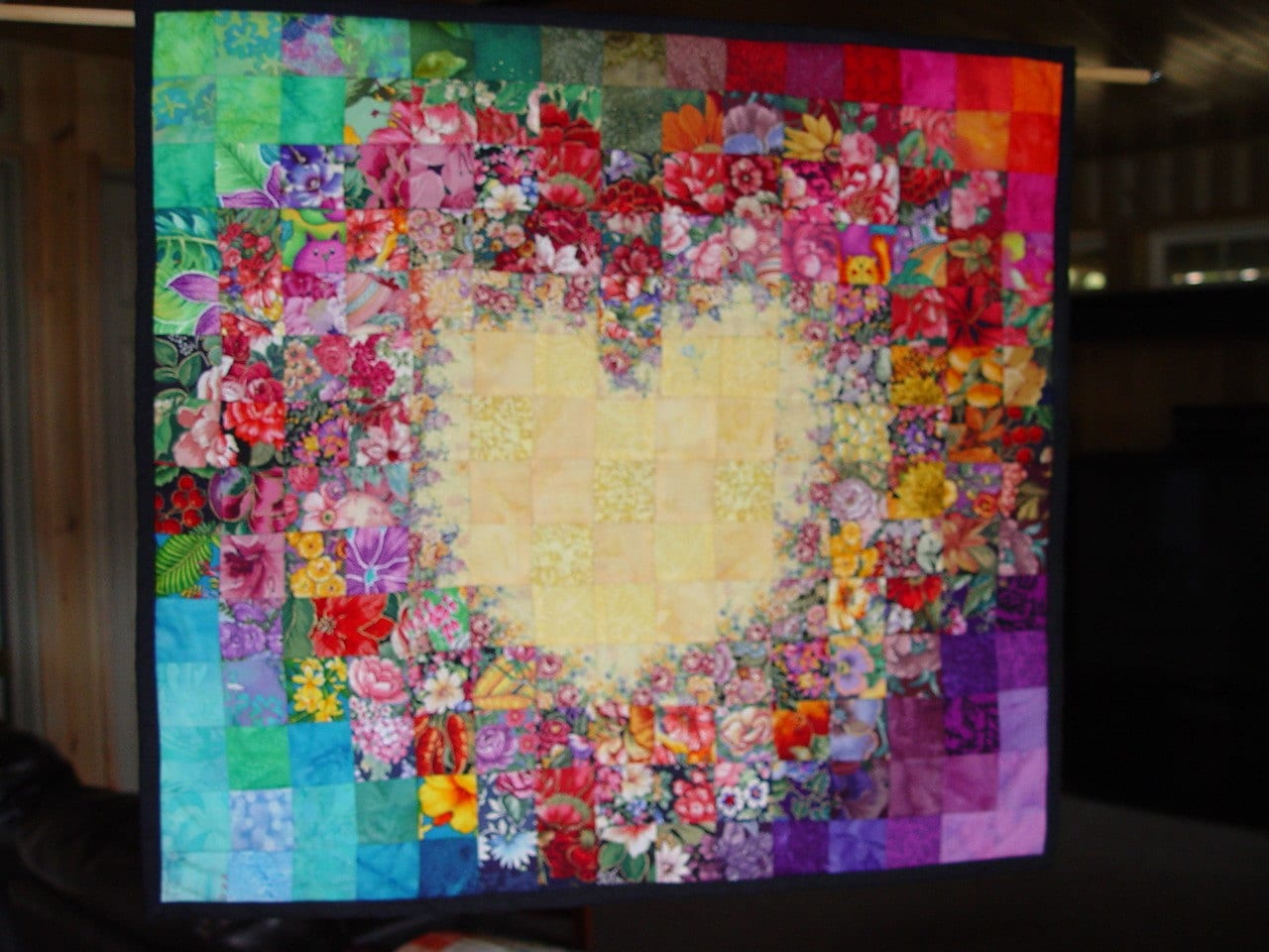 Watercolor Tropical Heart Quilt Wallhanging Aloha Heart Watercolor Tropical Heart Quilt Wallhanging Aloha Heart