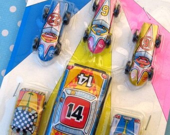 vintage race car set