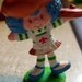 Vintage, 80s Crepes Suzette holding a stack of crepes -Minature PVC Doll, Still Scented -YUM-( My August Birthday Sale)