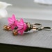 Lucite Flower Earrings, Pink Earrings, Pink, Fuchsia, Lever Back Earwires, Dangle Earrings, Bridesmaid Jewelry - Peony