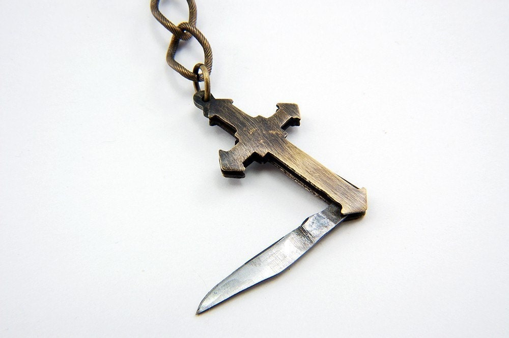  Miniature Cross  Penknife Mini  Cross  Knife by GwenDelicious