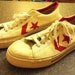 Vintage Made in the USA ABA Converse White and Red Size 9