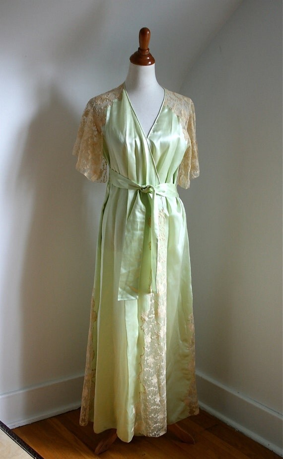 1930s silk robe