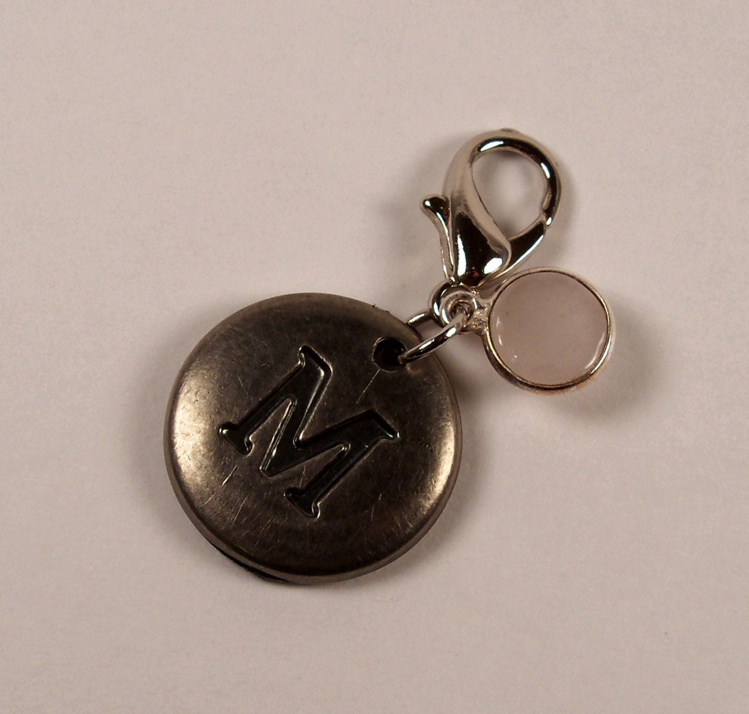 Initial Gem Dog Collar Charm by MissMaddieDesigns on Etsy