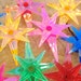 Retro Kitsch Starburst Christmas Light Reflectors . . . 31 count