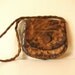 Iconic Boho 1970s Handmade Leather Pocketbook