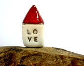 Red Love house  Miniature houses  Holiday gift