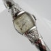 Ladys Elgin Wind Up Working Diamond Bangle Cuff Watch