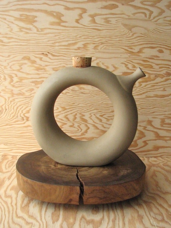 Vintage Hartstone Pottery Wine Decanter