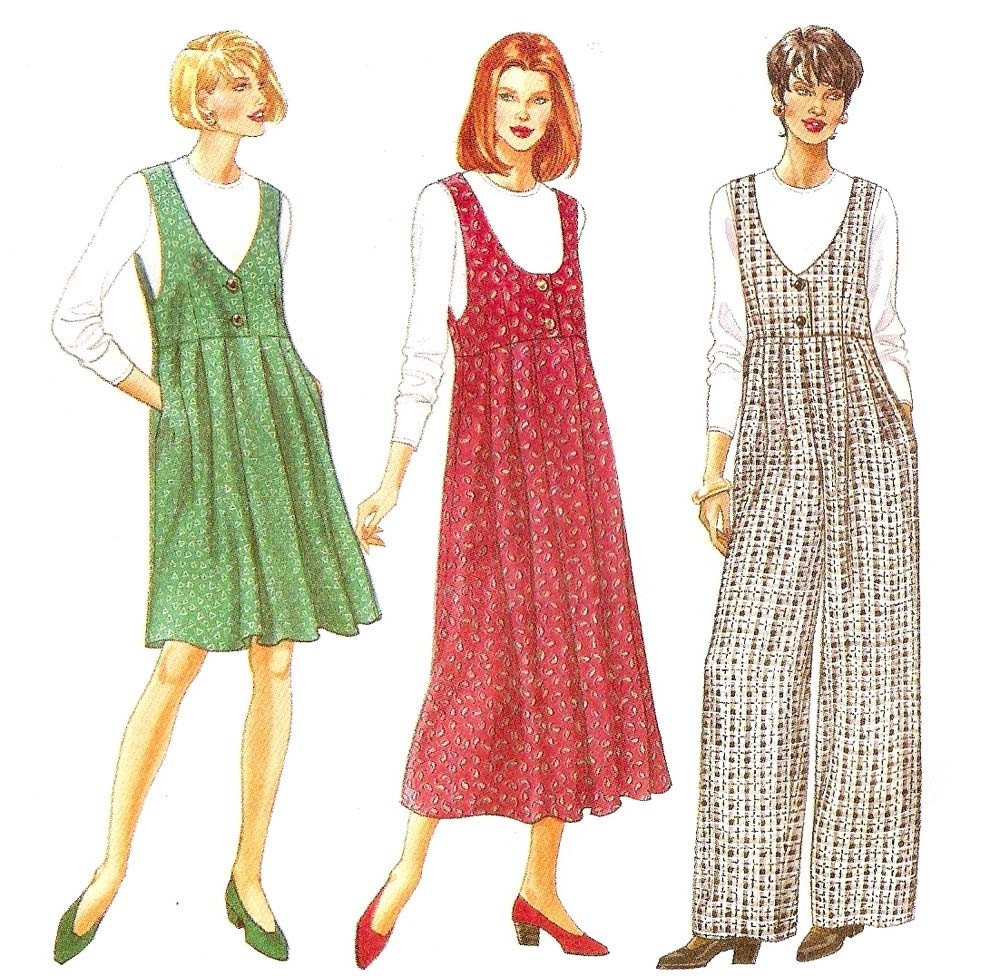 Sewing Pattern Womens JUMPER DRESS JUMPSUIT TOP Butterick