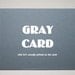 Gray Card 4 x 5 for Setting Camera White Balance and Exposure