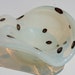 Vintage Mid Century Modern Italian Art Glass Murano Fratelli Toso White Opalescent Dish Bowl