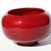 Gorgeous Vintage Fenton Mandarin Red Golden Marbling Slag Glass Bowl Planter