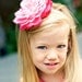Real Touch Pink Rose Hair Flower with Pink JEWEL on Pink Headband