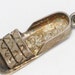 pre owned vintage estate 3-D Temcha mexican sandal or shoe of sorts 925 sterling silver bracelet charm or pendant