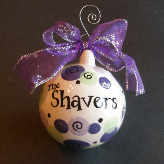 personalized christmas ornament hand painted personalized christmas ornament hand painted