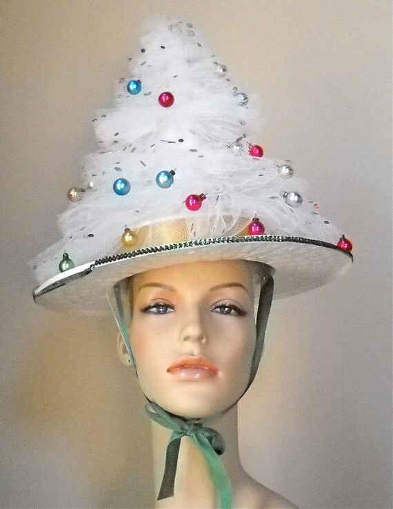 Vintage Handmade Christmas Tree Party Hat