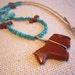 Vintage Southwest Sterling Turquoise and Natural Quartz Necklace