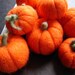 Thanksgiving pumpkin needle felted holiday display, this set of 9 needle felted decorative pumpkins you can create a charming display