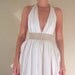 Signature Couture Halter in White Linen (or color of choice)