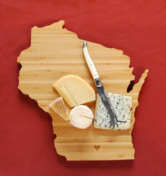 AHeirloom's Wisconsin State Shaped Cutting Board