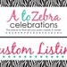 Custom listing- banner kit