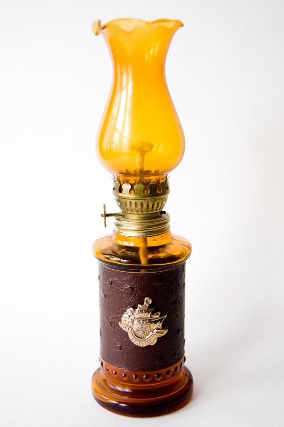 Vintage Enesco Japan Import Miniature Oil or Kerosene Lamp