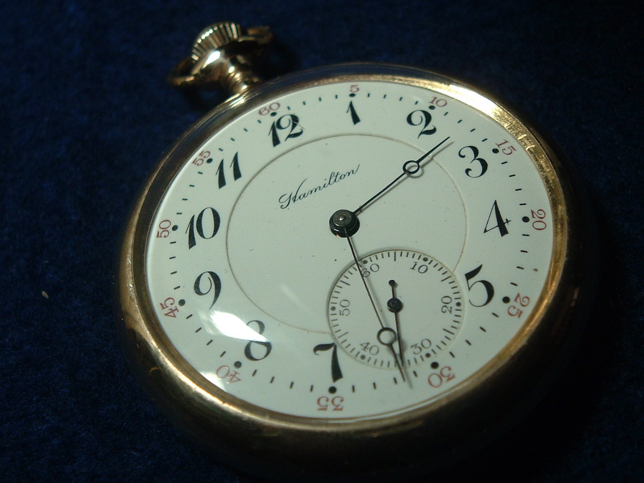 Hamilton 17 Jewels Model 974 Pocket Watch