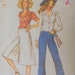 Vintafe Cullotes, Pants or Blouse Simplicity Pattern 9373 Uncut