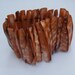 1980s Orange Abalone Shell Elastic Bracelet