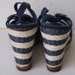 Vintage Strappy Nautical Platform Espadrille wedges 6