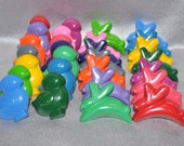 Recycled Crayons Chicken and Bunny Shaped Total of 28 Crayons. Il_170x135